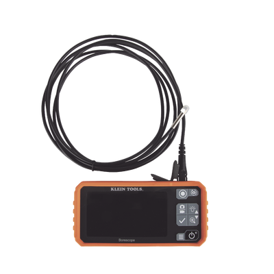 Cámara Boroscopio de Inspección 5.5mm 720p USB-C, LCD 4.3" Color, Cuello de Cisne Nylon de 10' (3m) con Imán, Espejo, 6 LED´s. Batería Io-Li Recargable. Ideal en Electricidad, HVAC, Plomería y Aviación