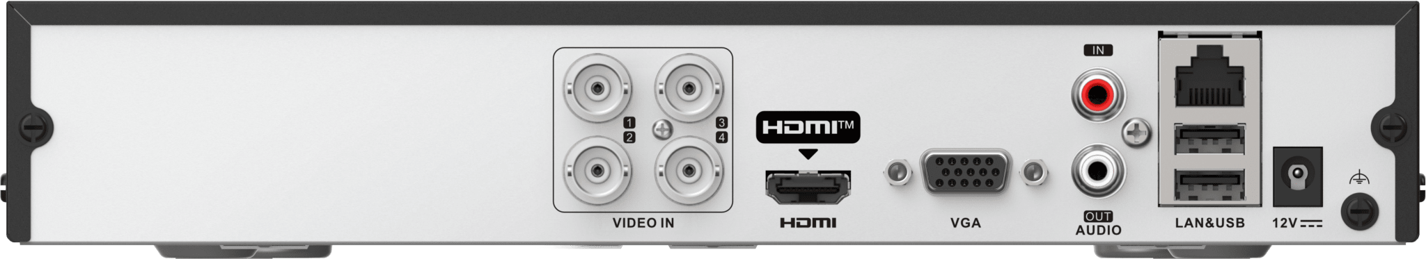 DVR 4 Canales TurboHD + 4 Canales IP / 8 Megapíxel (4K) / Audio Bidireccional / ACUSENSE Lite / 1 Bahía de Disco Duro / H.265+ / Salida en Full HD 