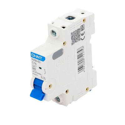 Pastilla para Riel Din, 1 Polo, 16 Amp, Vca:110/415v, 6kA, Catálogo: NXB631PC16.