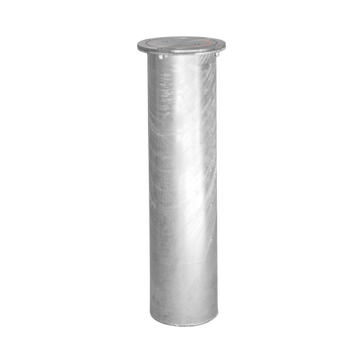Bolardo Hidráulico Antiembestida 220 mm × 600 mm / Acero Inoxidable 304 / 200,000 J de Resistencia al Impacto / Bomba Hidráulica Integrada / Ciclo de 4 seg / 100 Ciclos por Hora