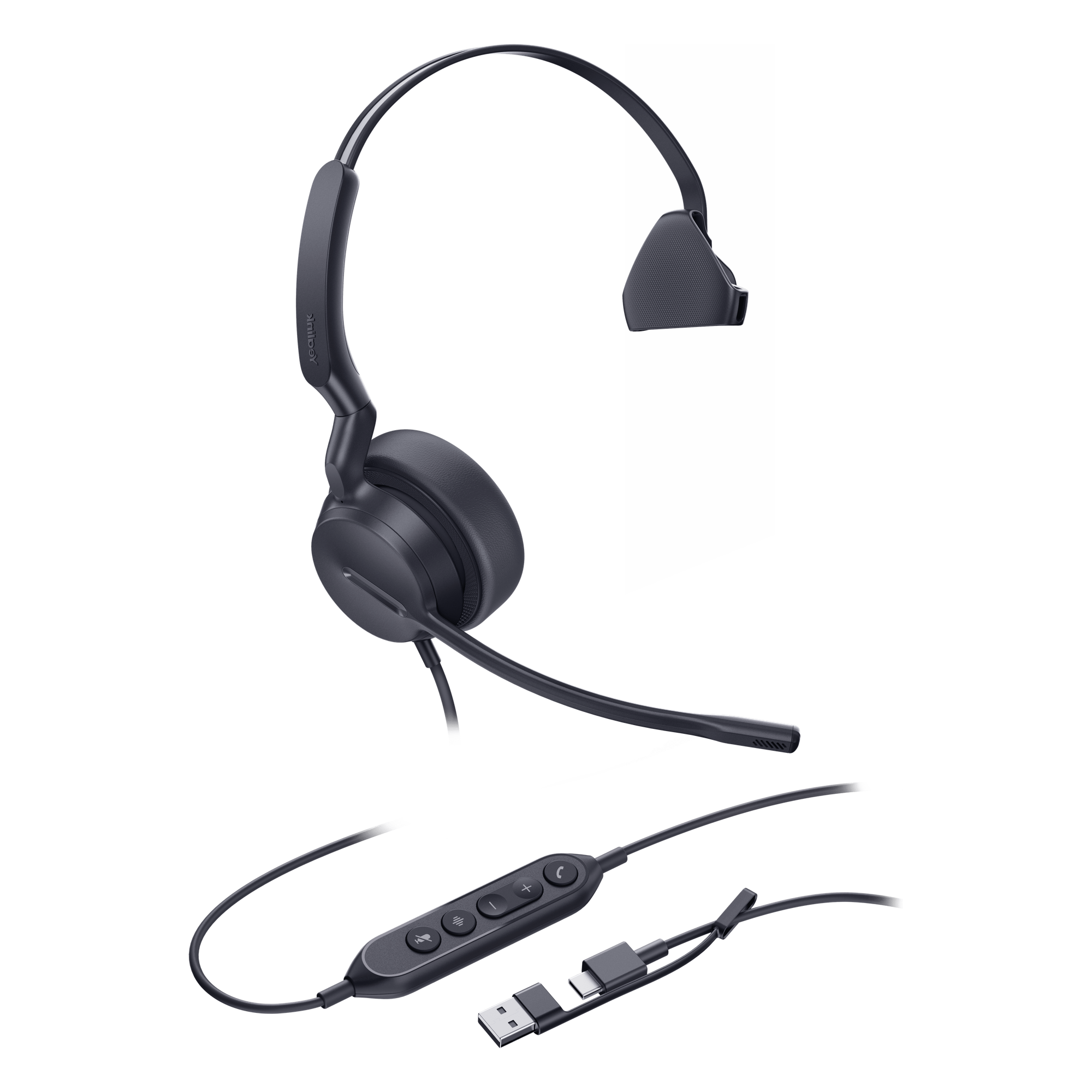 Diadema Alámbrica Yealink UH42 Mono con Audio HD y Conectividad USB-C/A Certificada con Microsoft Teams — YEALINK · SKU UH42-MONO-TEAMS-USB-C/A