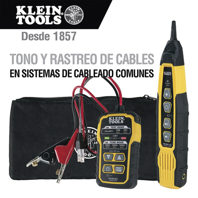 Kit de Generador de Tono y Sonda de Rastreo para Cableado (RJ11/RJ45). Incluye Bolsa de Protección.