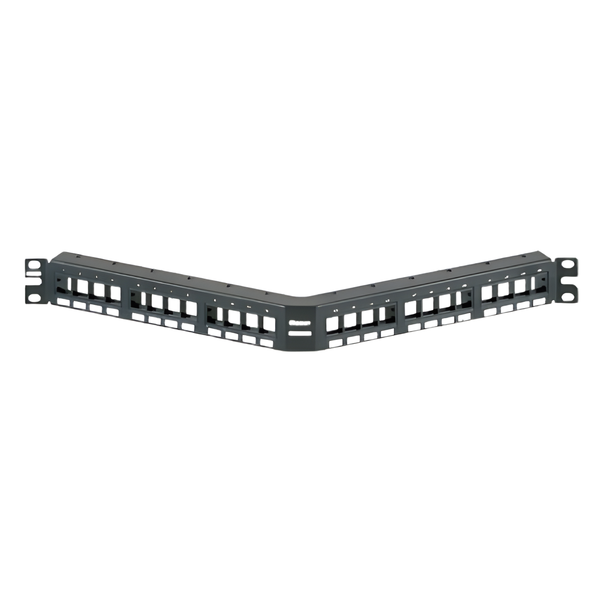 Panel de Parcheo Modular Keystone (Sin Conectores), Angulado, de 24 Puertos, 1UR — PANDUIT · SKU NKPPA24FMY