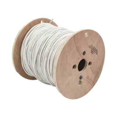 Carrete de 152 Metros (500 Pies) de Cable / 2 x 16 AWG / Blindado / Plenum / Color Blanco / Para Aplicaciones de Audio, Seguridad y Control