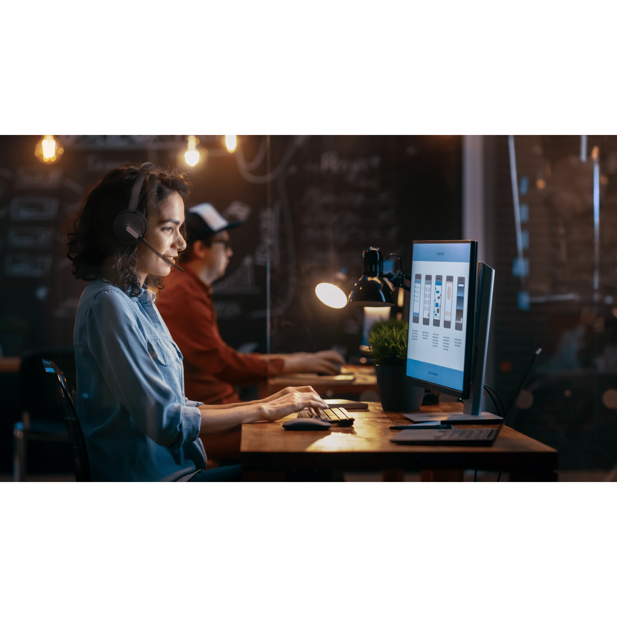 Diadema Bluetooth / Cancelación de Ruido con 3 Micrófonos / Bluetooth 5.3 / Alcance 50 m (164 ft) / Batería 35 Horas / Audio Estéreo UC