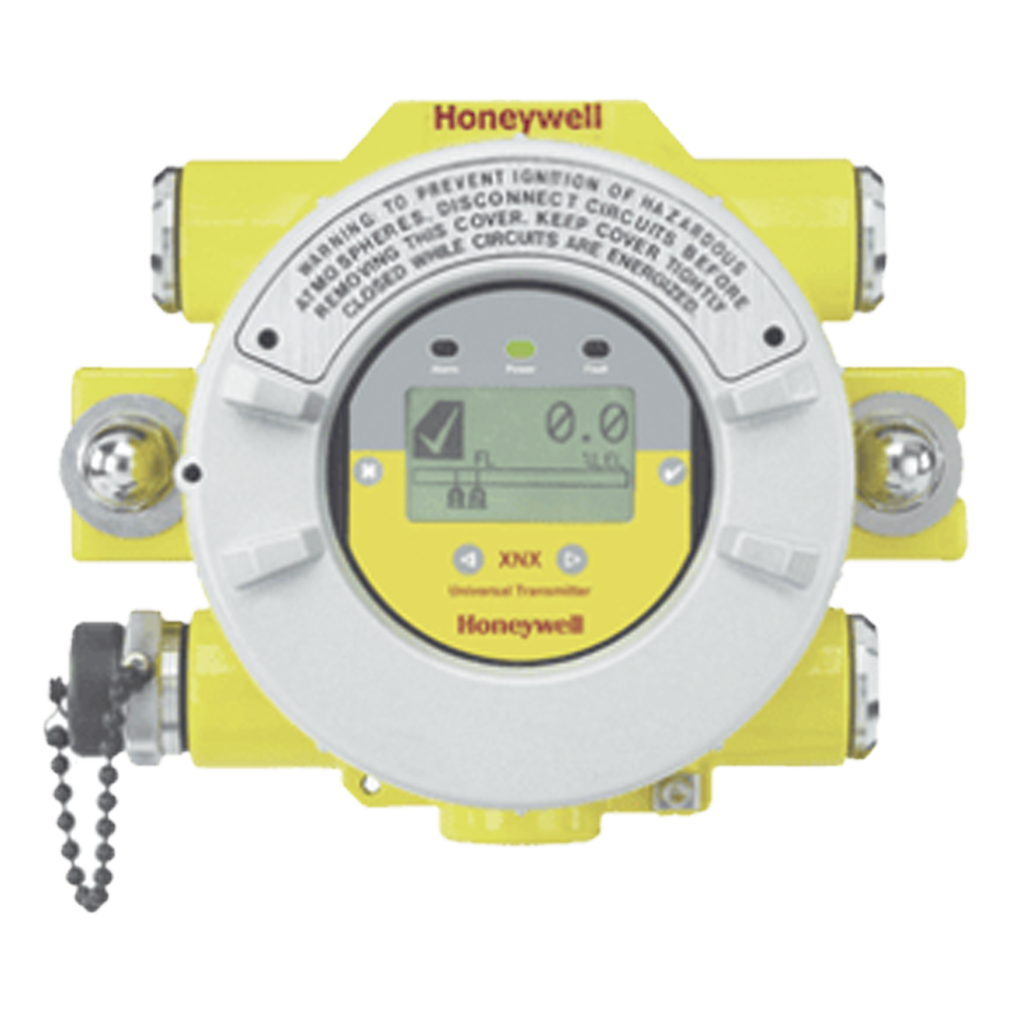 Transmisor universal de gas para sensores tóxicos u oxígeno, salida 4-20 mA con protocolo HART, 3 relés configurables — HONEYWELL ANALYTICS · SKU XNX-UTAE-RNNNN