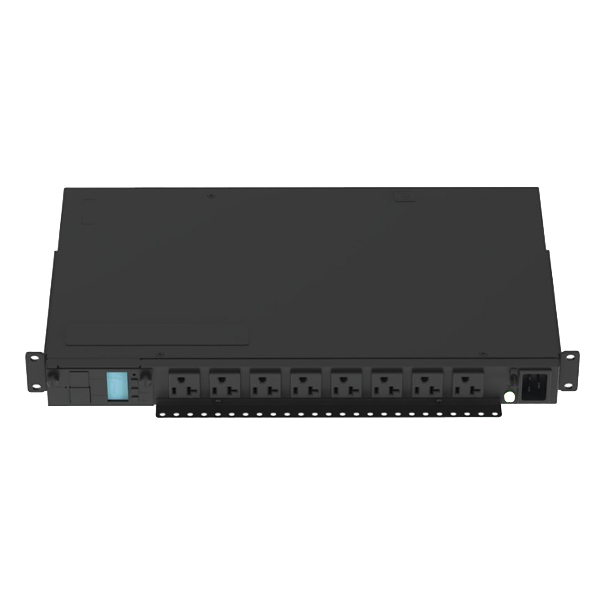 PDU Monitoreable Horizontal / 8 Salidas NEMA 5-20R / Entrada NEMA 5-15P / 120 Vca / 15 A / 1UR 19 in — PANDUIT · SKU P08D09M