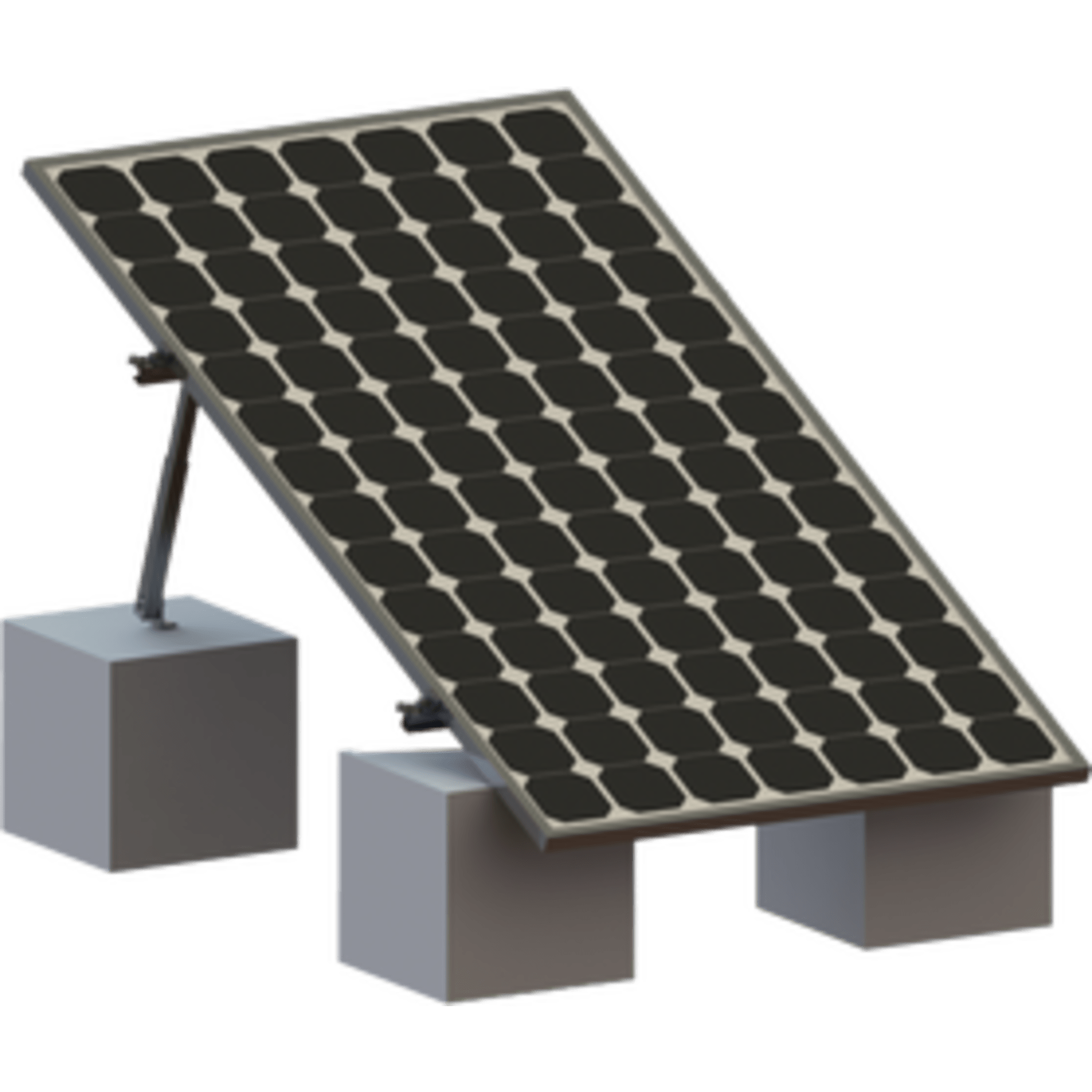 Montaje para Panel Solar, Riel "8" de 1400mm para Módulos con Espesor de 35mm, Velocidad de Viento Máx. 136km/h (20° a 45°)