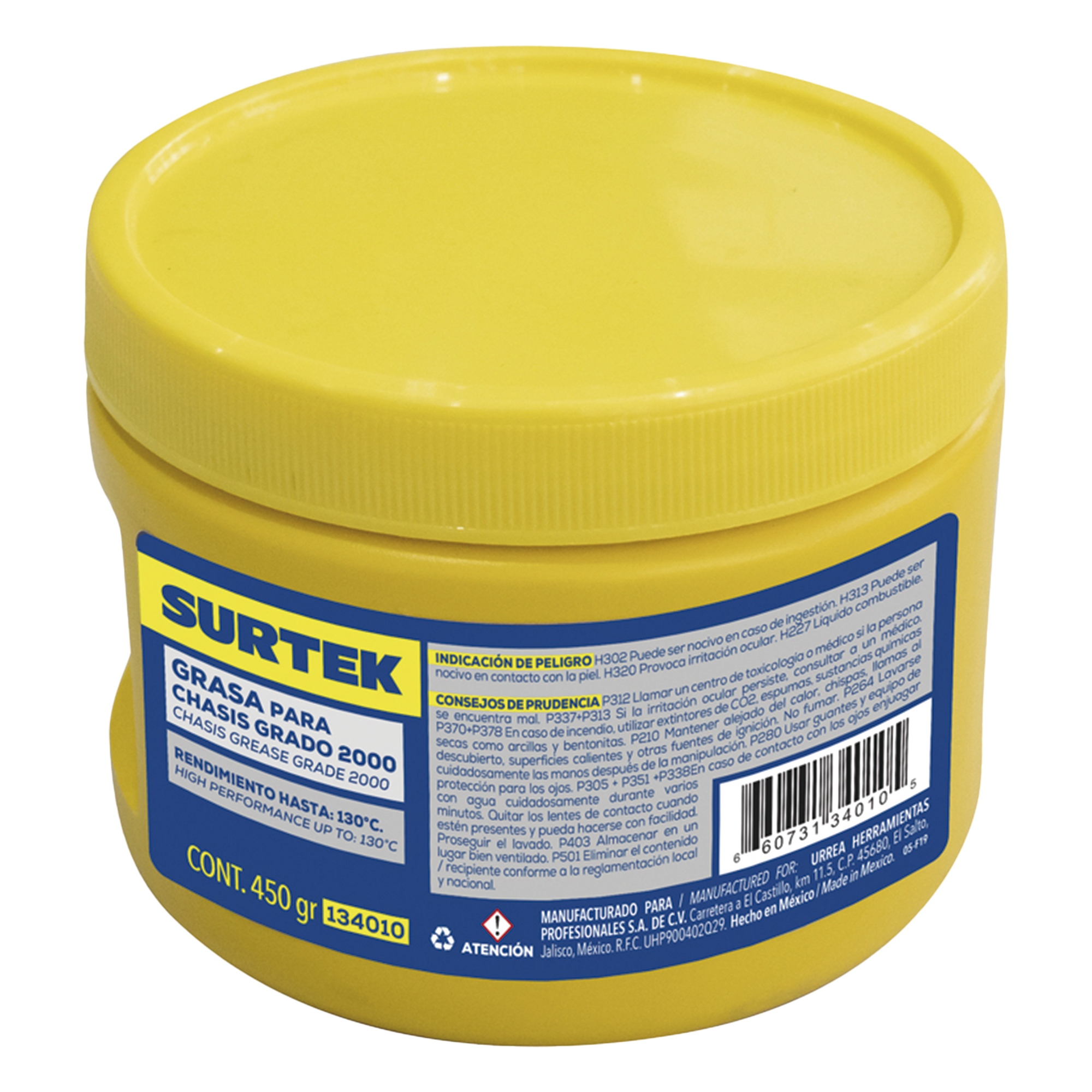 Grasa para Chasis 450 gr. — SURTEK · SKU SYS-134010