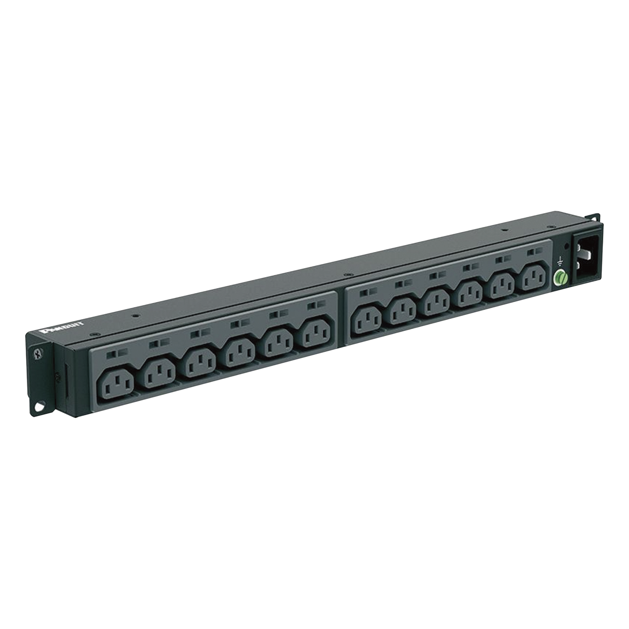 PDU Básico para Rack / 13 Contactos IEC C13 / 20 A / 220 Vca / Instalación Horizontal 1U / Cable 3 m (9.8 ft) — PANDUIT · SKU P12B46M