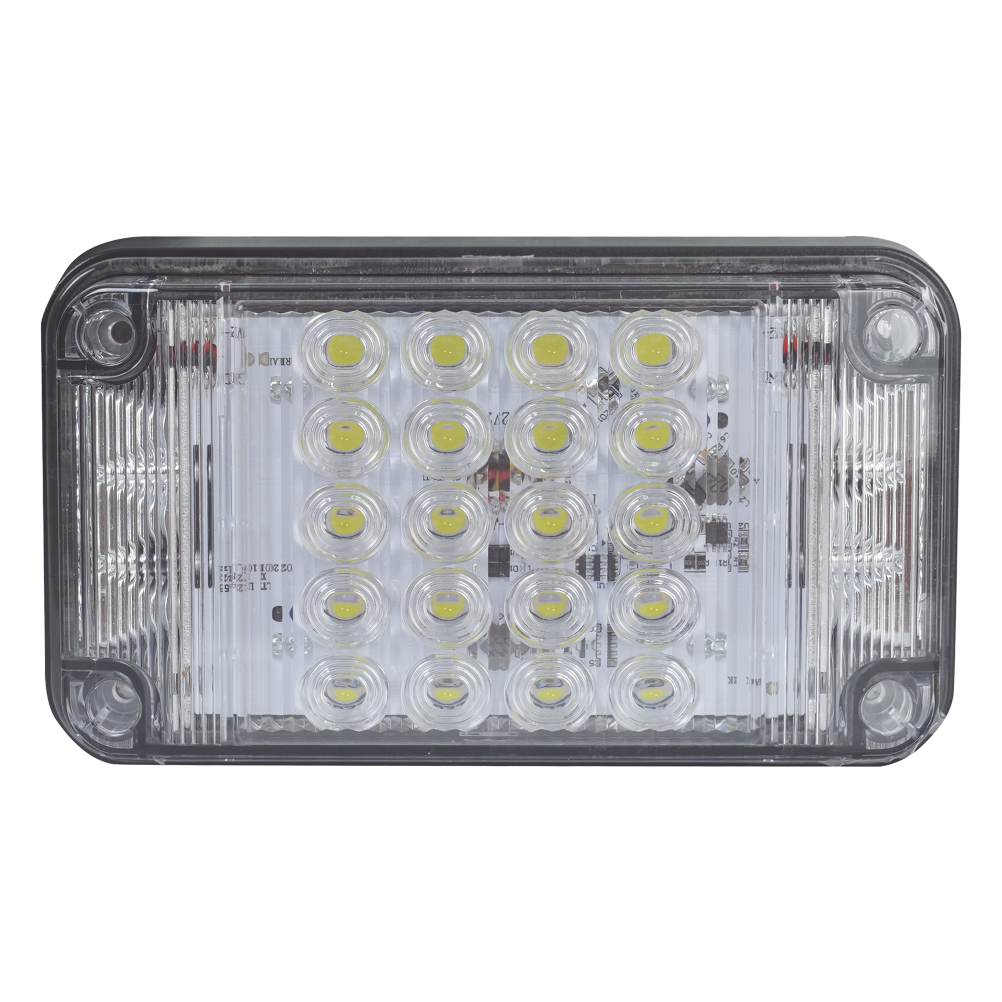  Luz de Advertencia de 7X4", Color Claro, Con Luces de Trabajo, Ideal para Ambulancias — EPCOM INDUSTRIAL SIGNALING · SKU XLTE2345W
