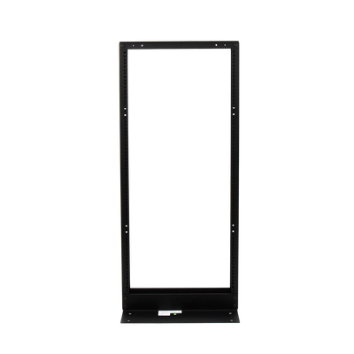 Rack de 2 Postes, Estándar 19", 24 Unidades, Fabricado en Acero, Base "L" para Anclar a Piso.