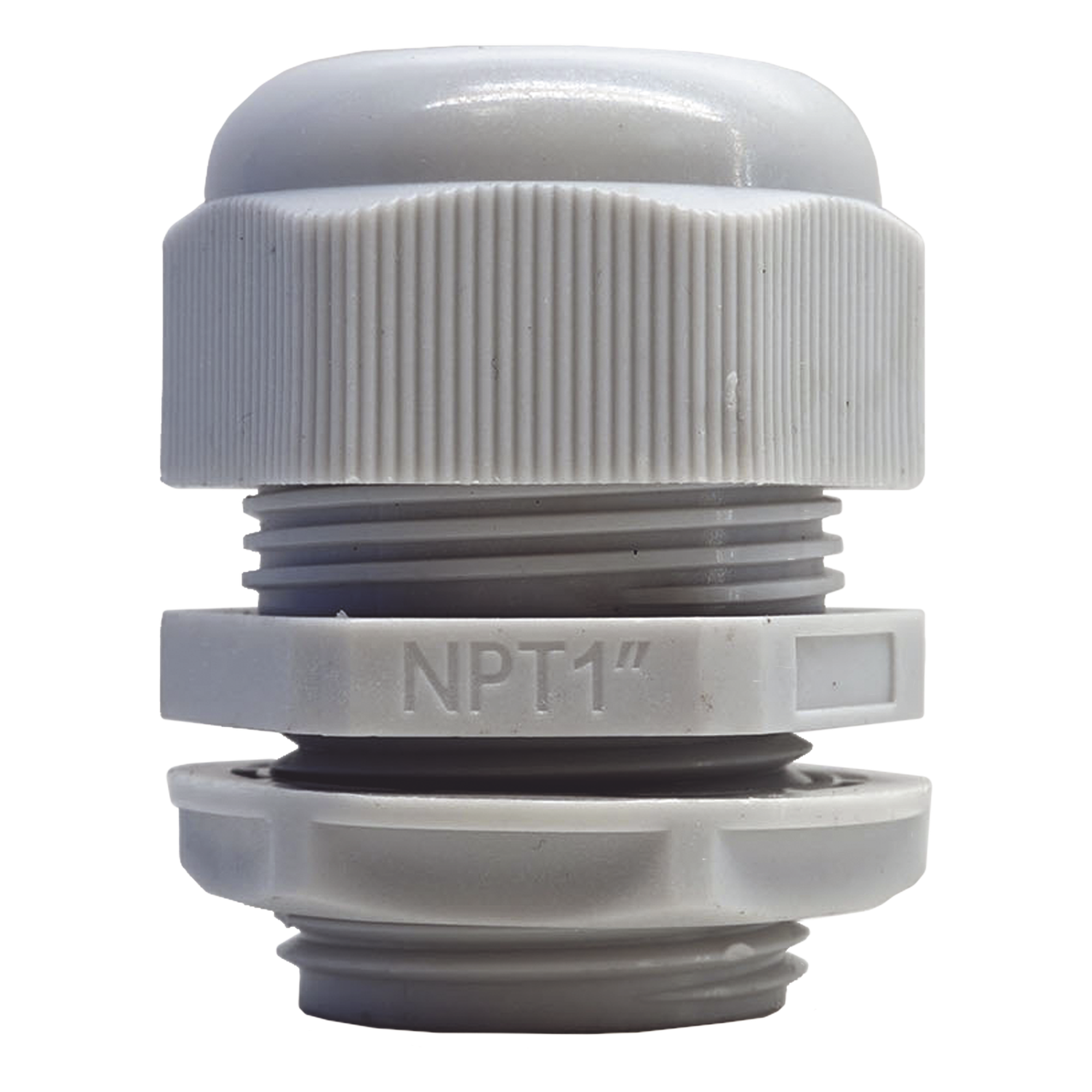 Glándula de Plástico / Rosca NPT 1" / Rango de Cable 16-22 mm / IP Aplicaciones Industriales — TXPRO · SKU TXG-PG-100N