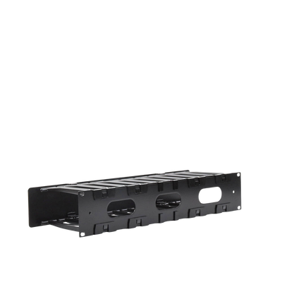 Organizador de Cable Horizontal RouteIT, Sencillo, Para Rack de 19in, 6in de profundidad, 2UR