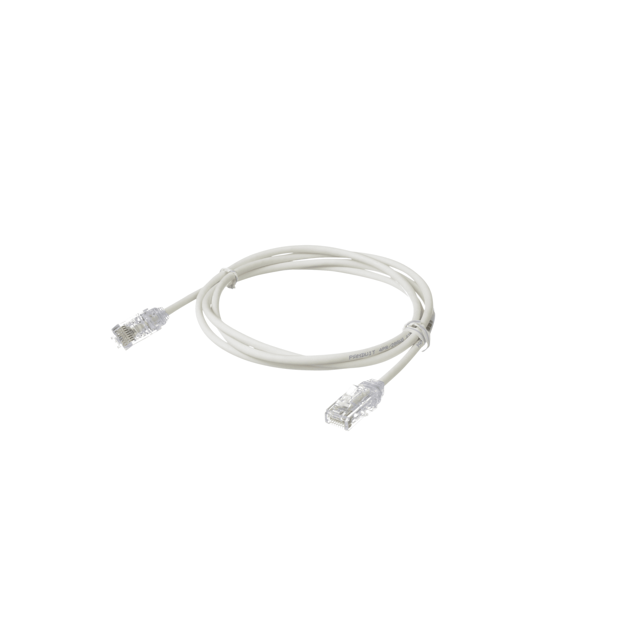 Cable de Parcheo TX6, UTP Cat6, Diámetro Reducido (28AWG), Color Blanco Mate, 4.57 Metros (15 Pies)
