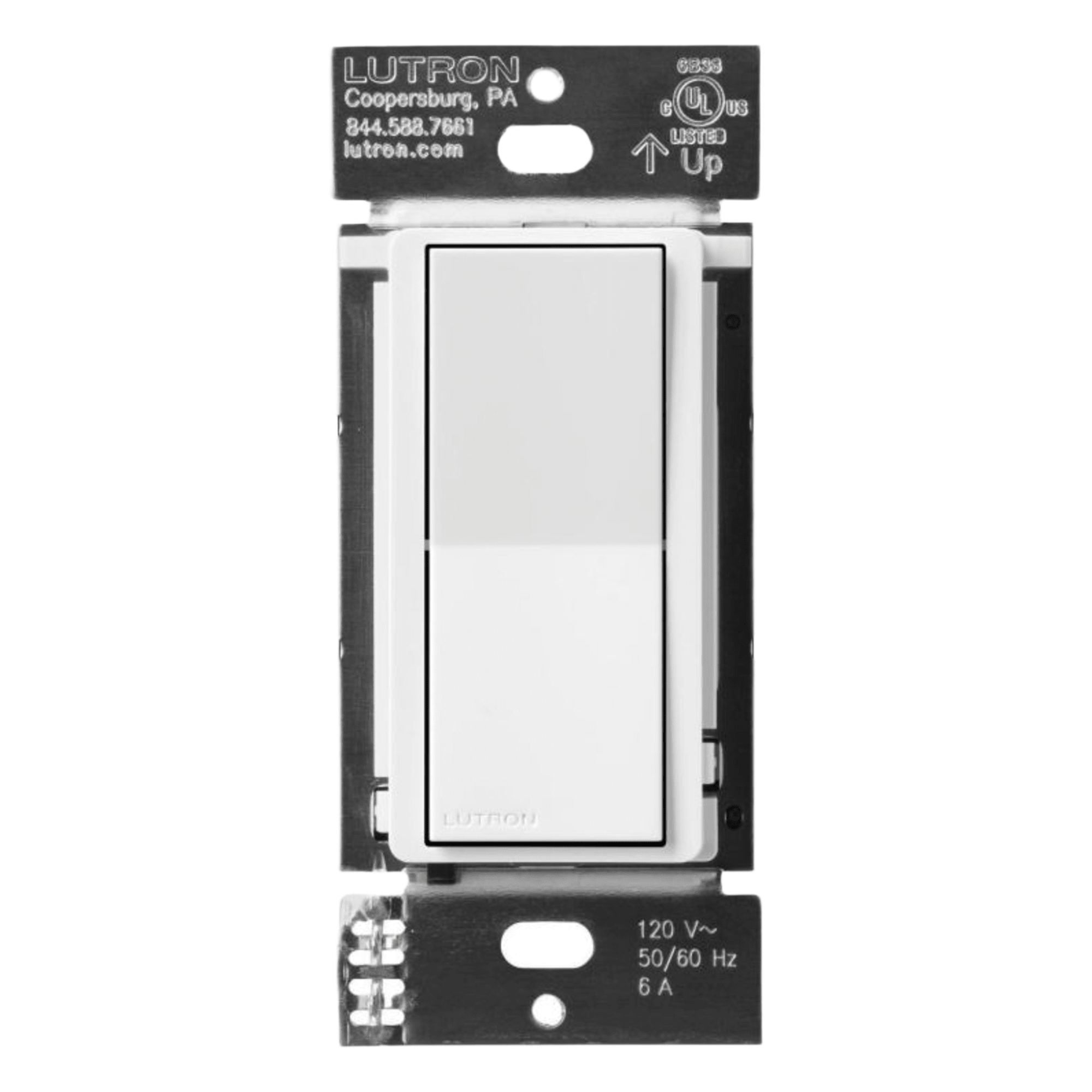Interruptor auxiliar cableado Caseta para control multiubicación con atenuador Diva o interruptor Claro inteligente, blanco — LUTRON ELECTRONICS · SKU DVRFASWH