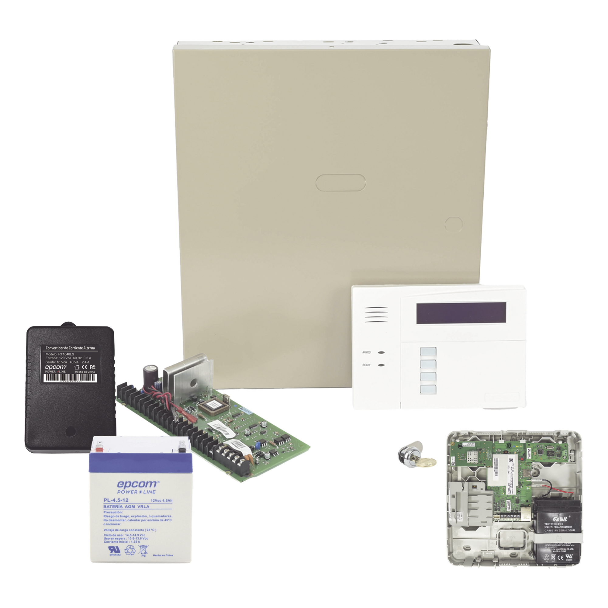 Kit de panel de alarma con 8 zonas cableadas, 40 zonas inalámbricas, comunicador celular dual y teclado con receptor RF incluido — HONEYWELL HOME RESIDEO · SKU VISTA48/LTEMPA
