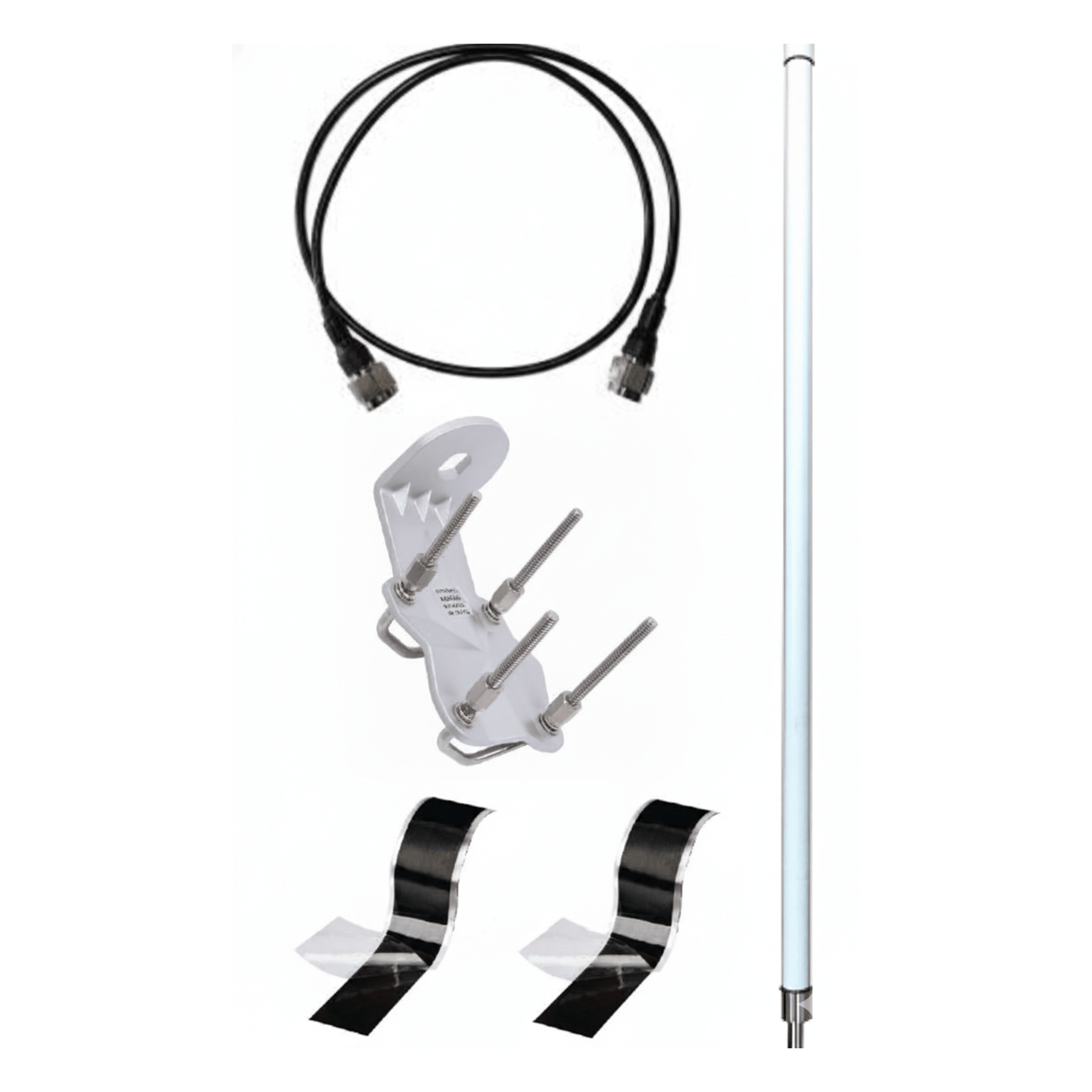 Antena LoRa Exterior Omnidireccional / 5dBi / Frecuencia 860-930 MHz / IP67 / Resistencia al Viento 200 km/h / Kit de Montaje en Poste / Cable Coaxial 1 metro — KERLINK · SKU ACC-IOT-KAN09-01