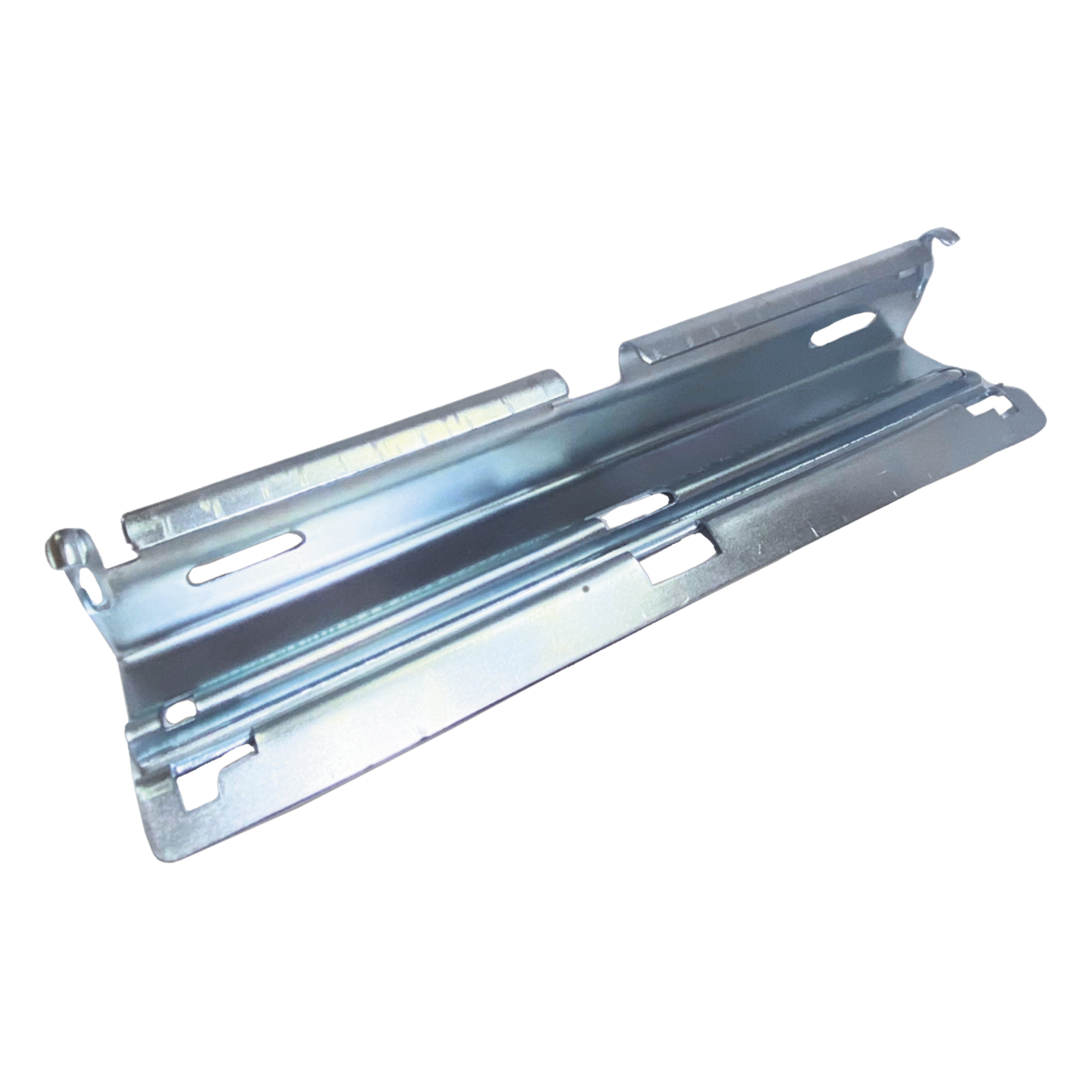 Clip Automático Mediano Para Unir Tramos de Charola Tipo Malla de 100 hasta 300 mm de Ancho, Acabado Electrozincado — CHAROFIL · SKU CH-CLIPAUTM-EZ