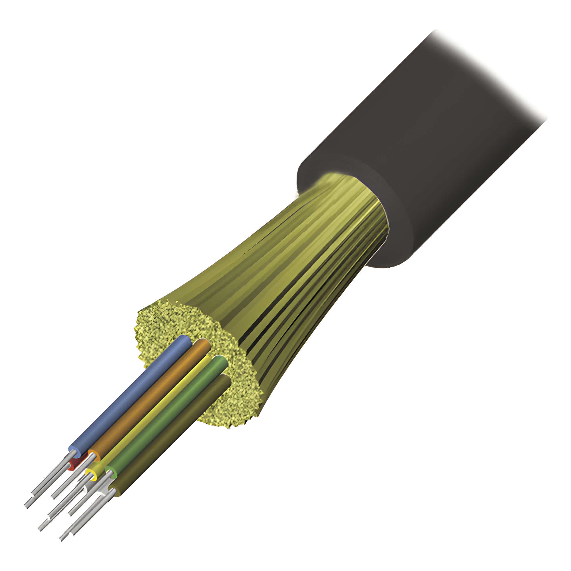 Cable de Fibra Óptica de 6 Hilos, Interior/Exterior, Loose Tube, No Conductiva (Dieléctrica), LS0H, Monomodo OS1/OS2 9/125, 1 Metro (3.28 Pies) — SIEMON · SKU 9GG8H006D-E201M