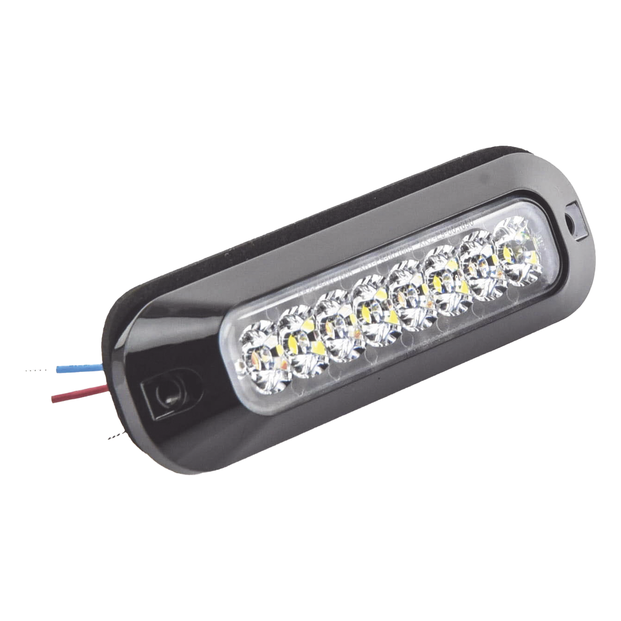 Luz Auxiliar Serie X3744, 8 LEDs Ultra Brillantes, color rojo claro.