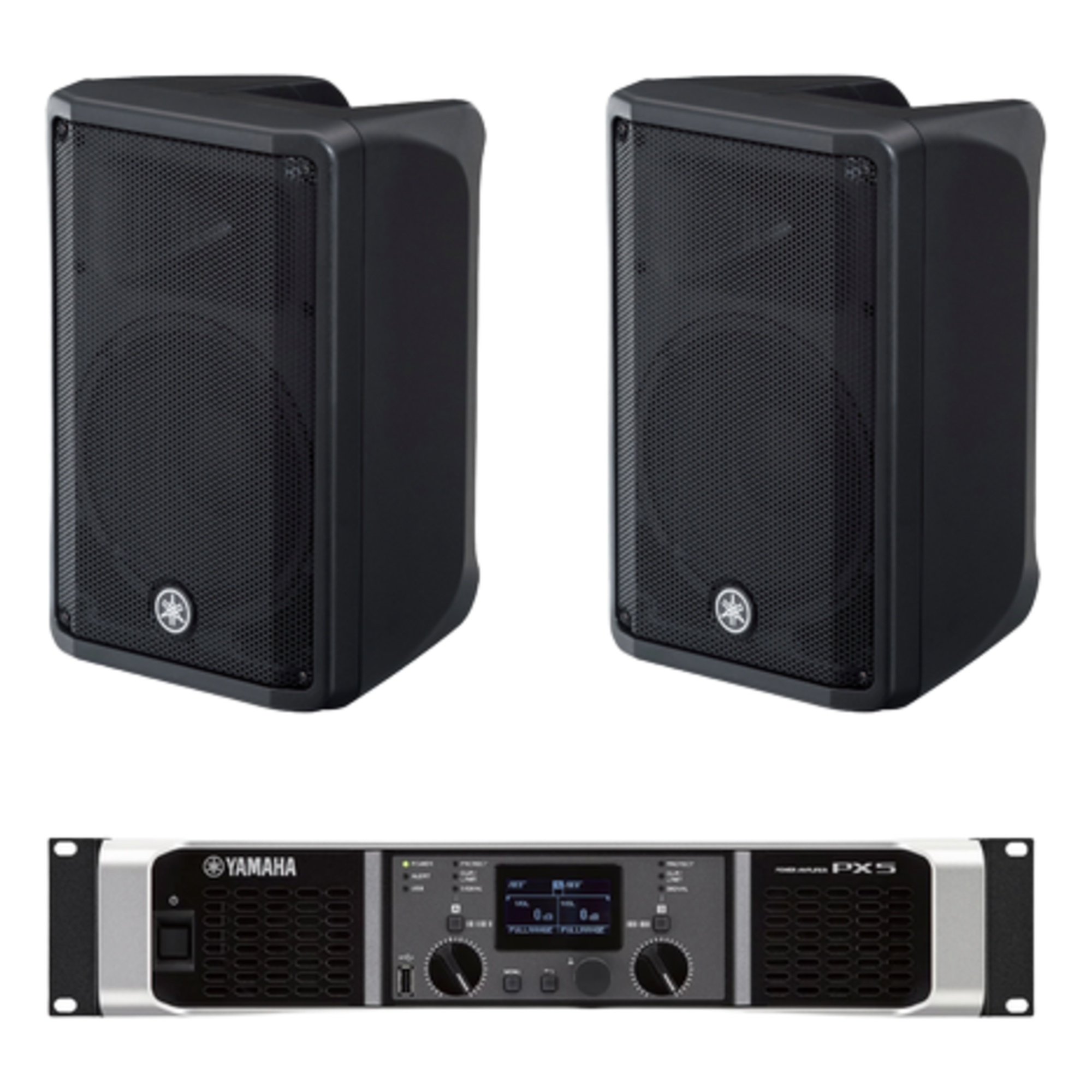 Kit Refuerzo Sonoro | Incluye 2 Bocinas CBR10 y 1 Amplificador PX5 | Ideal para Audio en primer Plano — YAMAHA · SKU CBR10KIT/PX