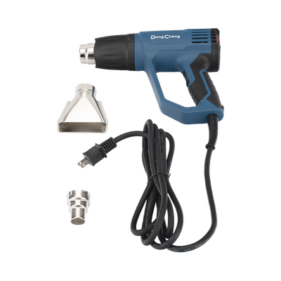 Pistola de Calor de 1600W, con 3 niveles de Temperatura variable, Incluye 2 Boquillas