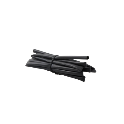 Tubo Termoencogible (Termofit) Negro de 1.2 m, 1/8" de Diámetro, Reduce de 2:1, Poliolefina.