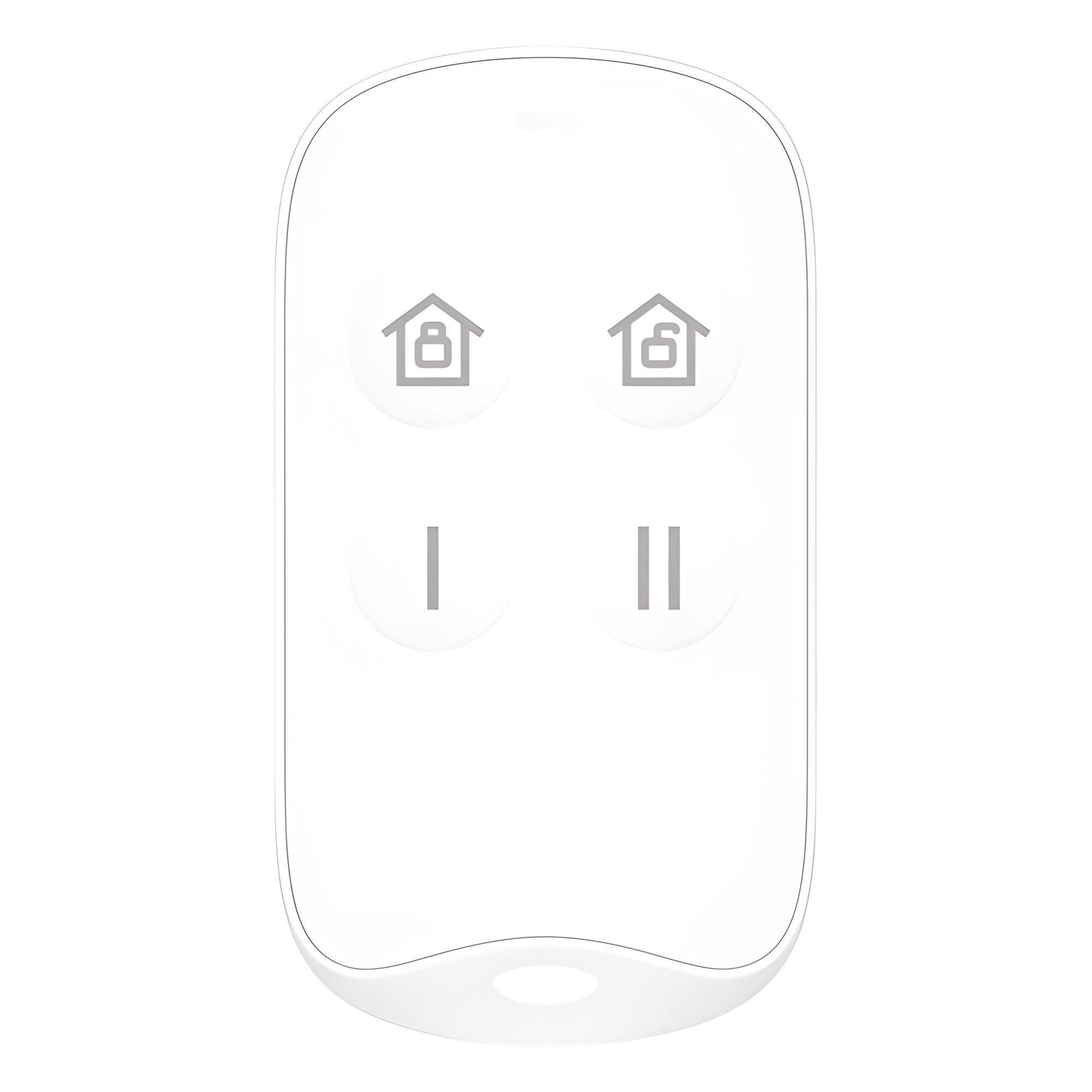 (AX HOME) Control Remoto Inalámbrico / Botones Programables / Batería CR2032 2 Años / Radiofrecuencia 433 MHz / Compatible Panel DS-PA201P-16WB — HIKVISION · SKU DS-PKF201-WB