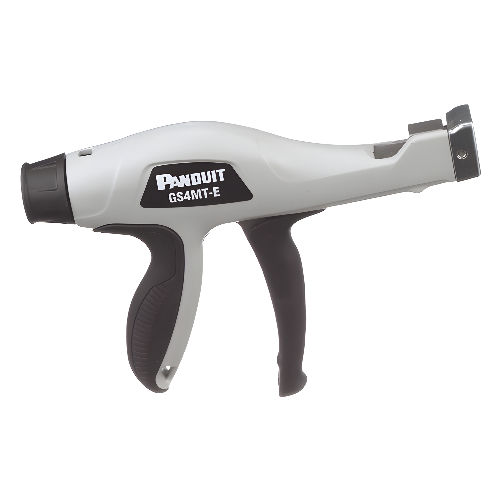 Pistola Manual para Instalación de Cinchos Pan-Steel® (Corbatas Acero Inoxidable), con Fuerza Controlada Configurable de 100 a 250 lb, y Corte Automático — PANDUIT · SKU GS4MT-E