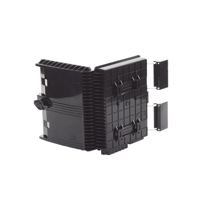 Cierre de Empalme para 24 Fusiones de Fibra Óptica, Interior/Exterior, con 8 Acopladores SC/APC y Splitter 1x8 SC/APC Incluido, IP65