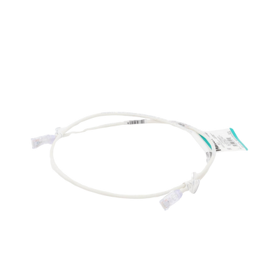 Cable de Parcheo TX6, UTP Cat6, Diámetro Reducido (28AWG), Color Blanco Mate, 0.91 Metros (3 Pies)