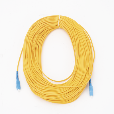 Jumper de Fibra Óptica Monomodo SC/UPC-SC/UPC Simplex de 60 Metros (196.85 Pies), 3mm
