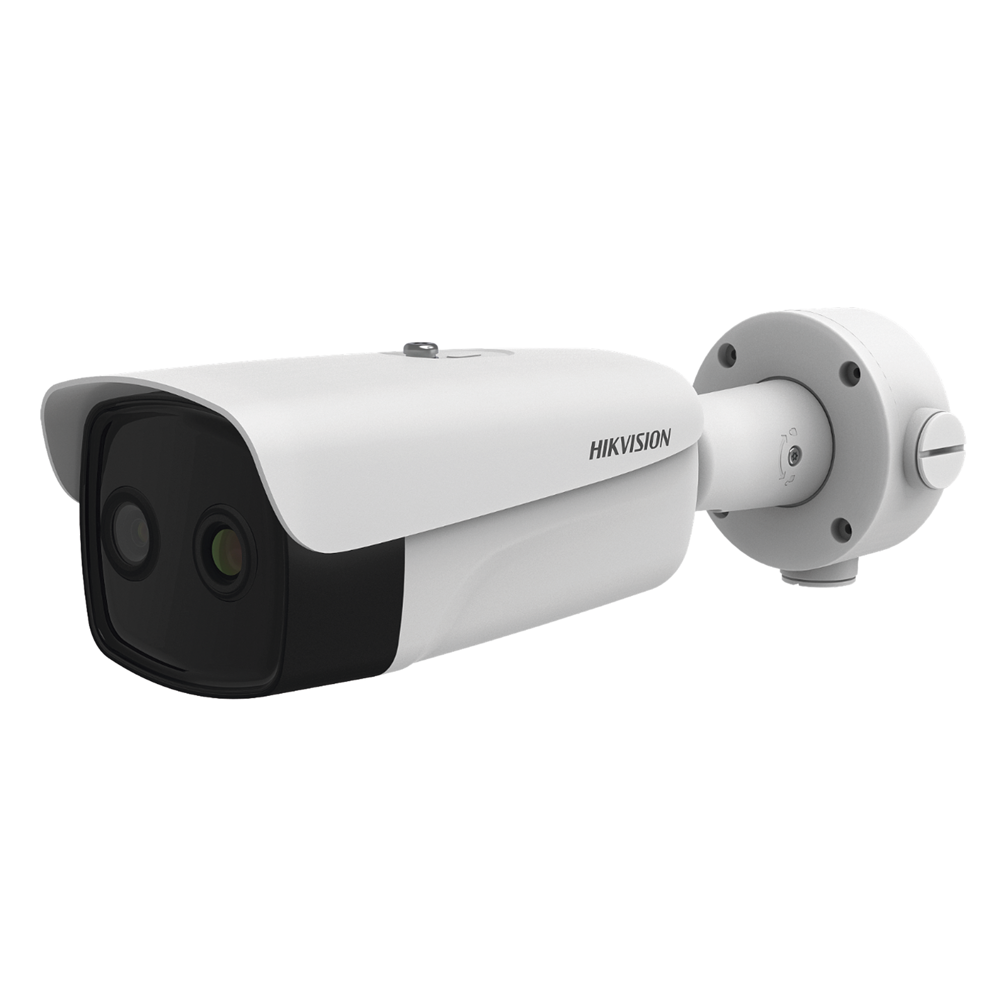 Bala IP Térmica 384 X 288 / Lente 25 mm / Termométrica / Detección de Temperatura / Detección de Fuego / Exterior IP66 / MicroSD — HIKVISION · SKU DS-2TD2637-25/QY