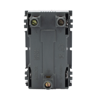 Módulo Dúplex de Contactos Eléctricos 10A 127V Color Blanco / Compatible con Cajas para Pavimento SM-CPAV-2 y SM-CPAV-4 / Requiere Adaptador SM-ADAP-FP para Fijación / Modelo 25424-30
