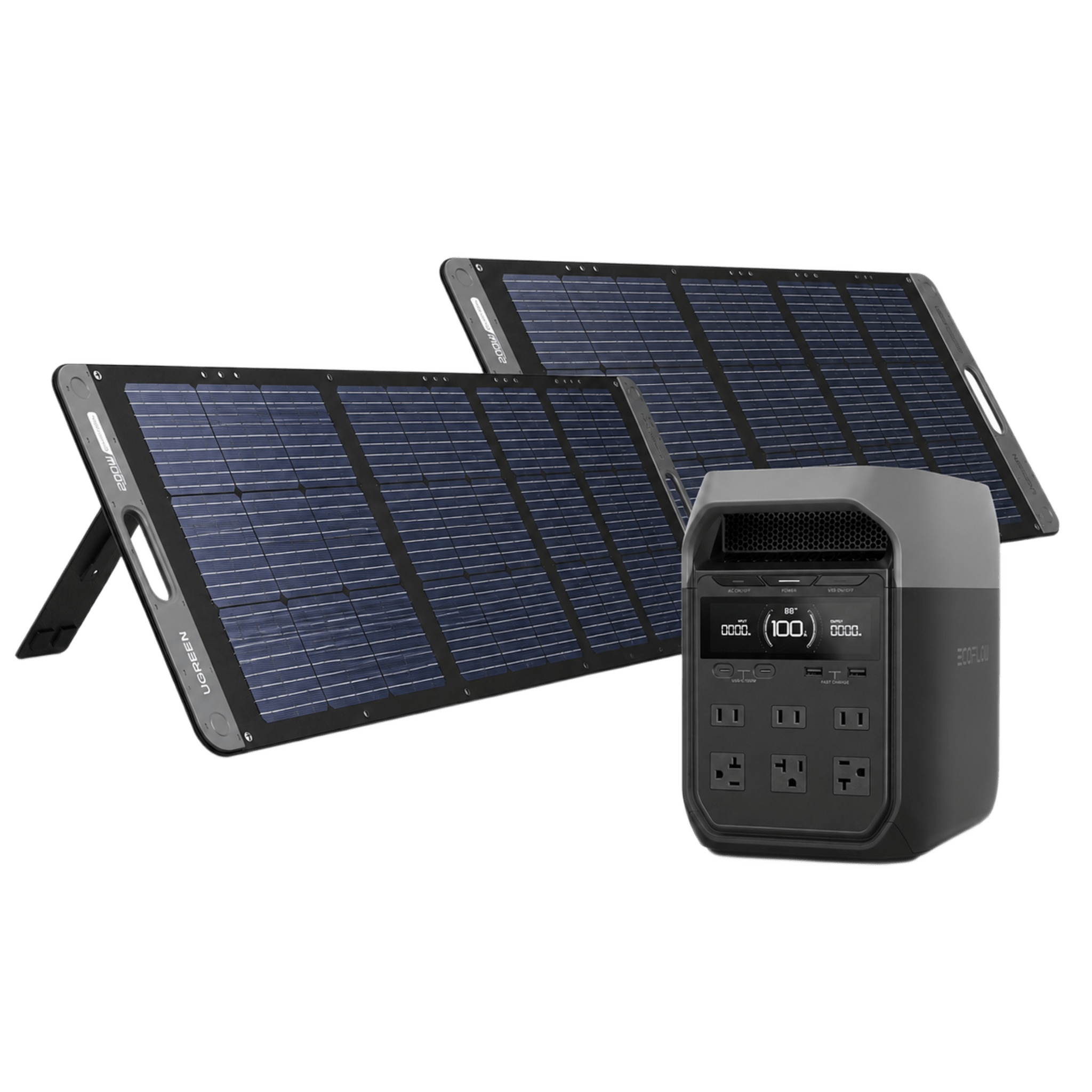 KIT DE ENERGÍA PORTÁTIL ECOFLOW E980 Y PANEL SOLAR 200W