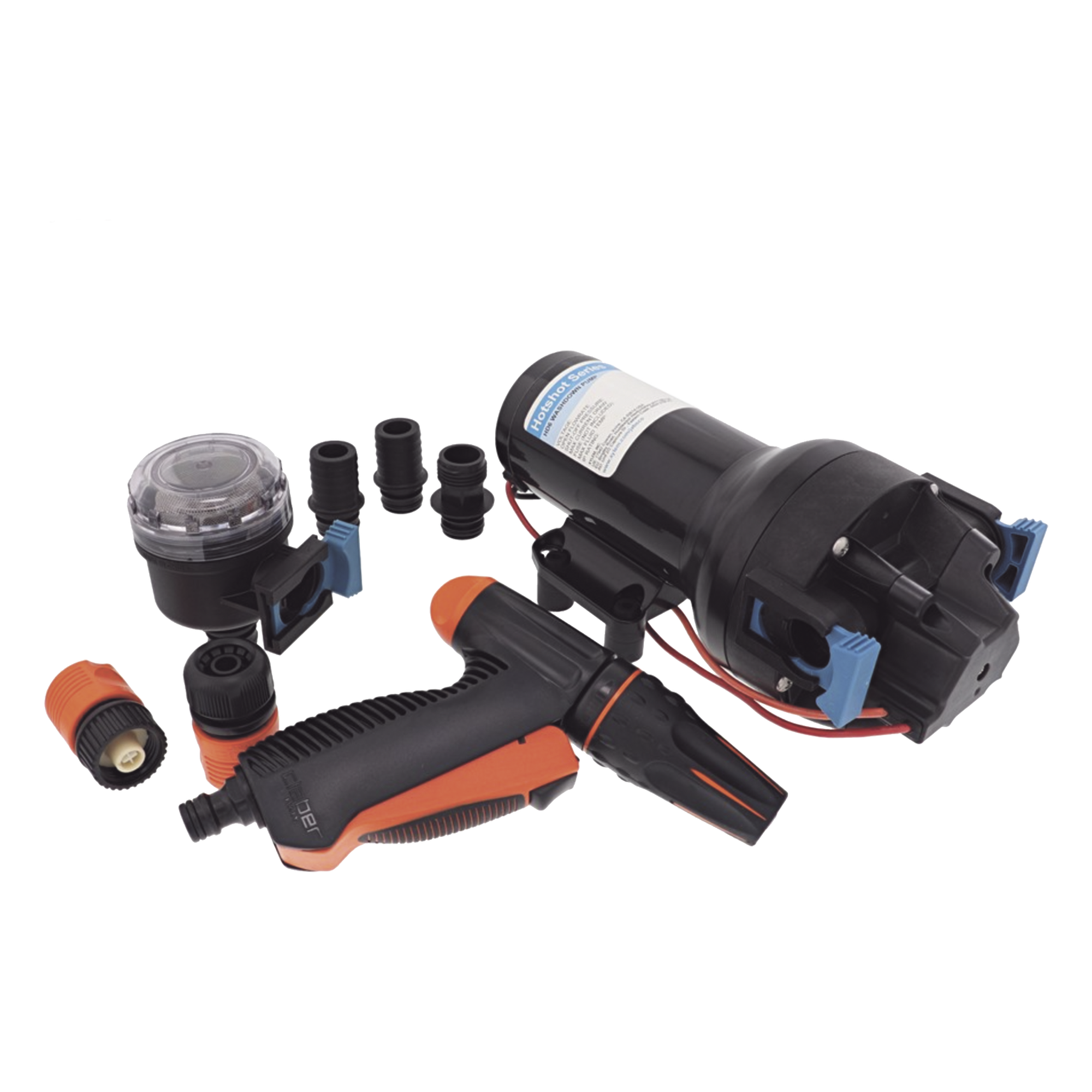 Bomba de lavado de alta presión y alto caudal HotShot HD5 de 12 Vcd, 19LPM / 5GPM / 70 PSI — JABSCO · SKU P501J-119N-3A