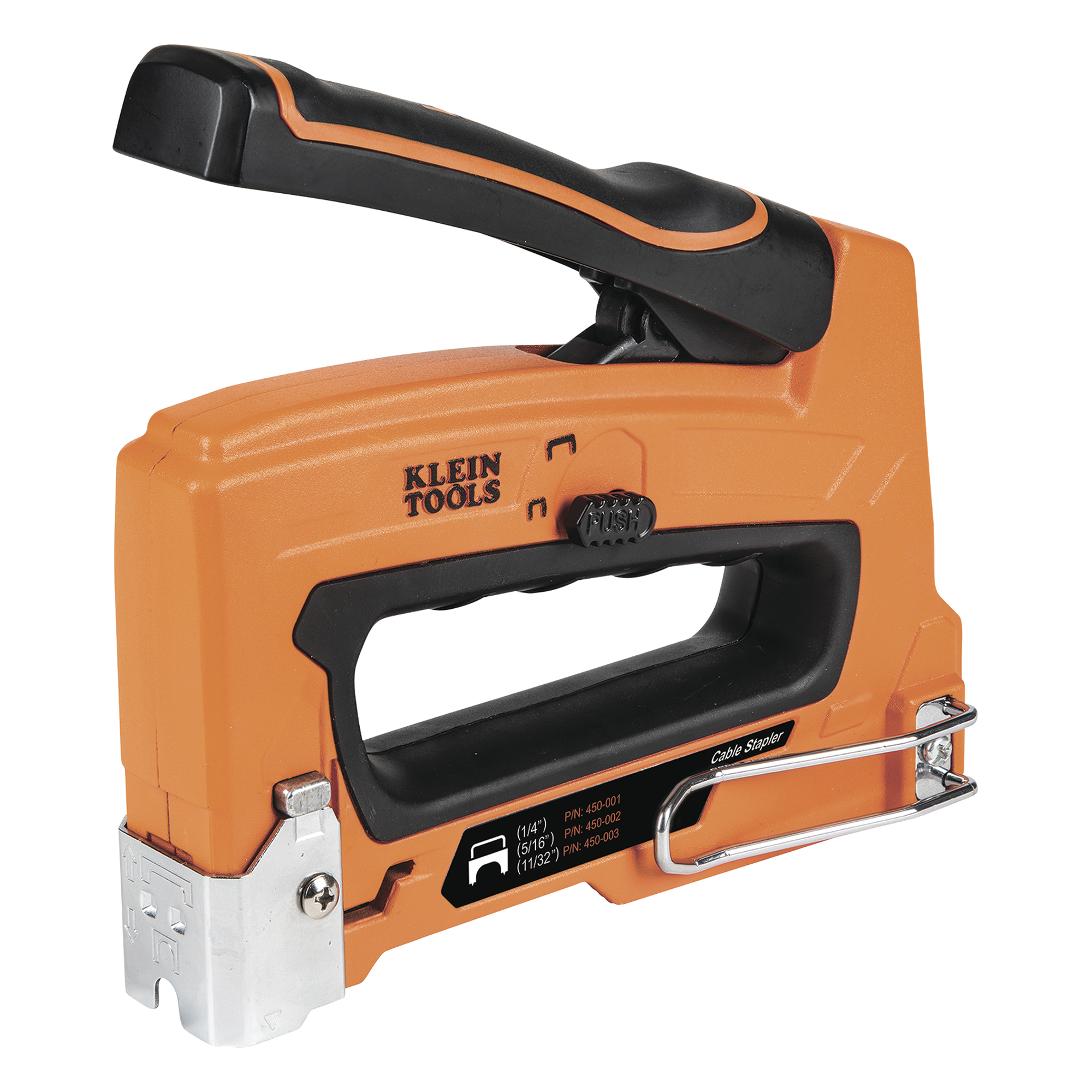 Grapadora para Cables de Voz, Datos y Video (UTP) a Madera / Tablaroca. Compatible con Grapas 450-001, 450-002, 450-003 — KLEIN TOOLS · SKU 450-100