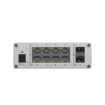 Switch Industrial No-Administrable 8 puertos Gigabit, 2 SFP 1G