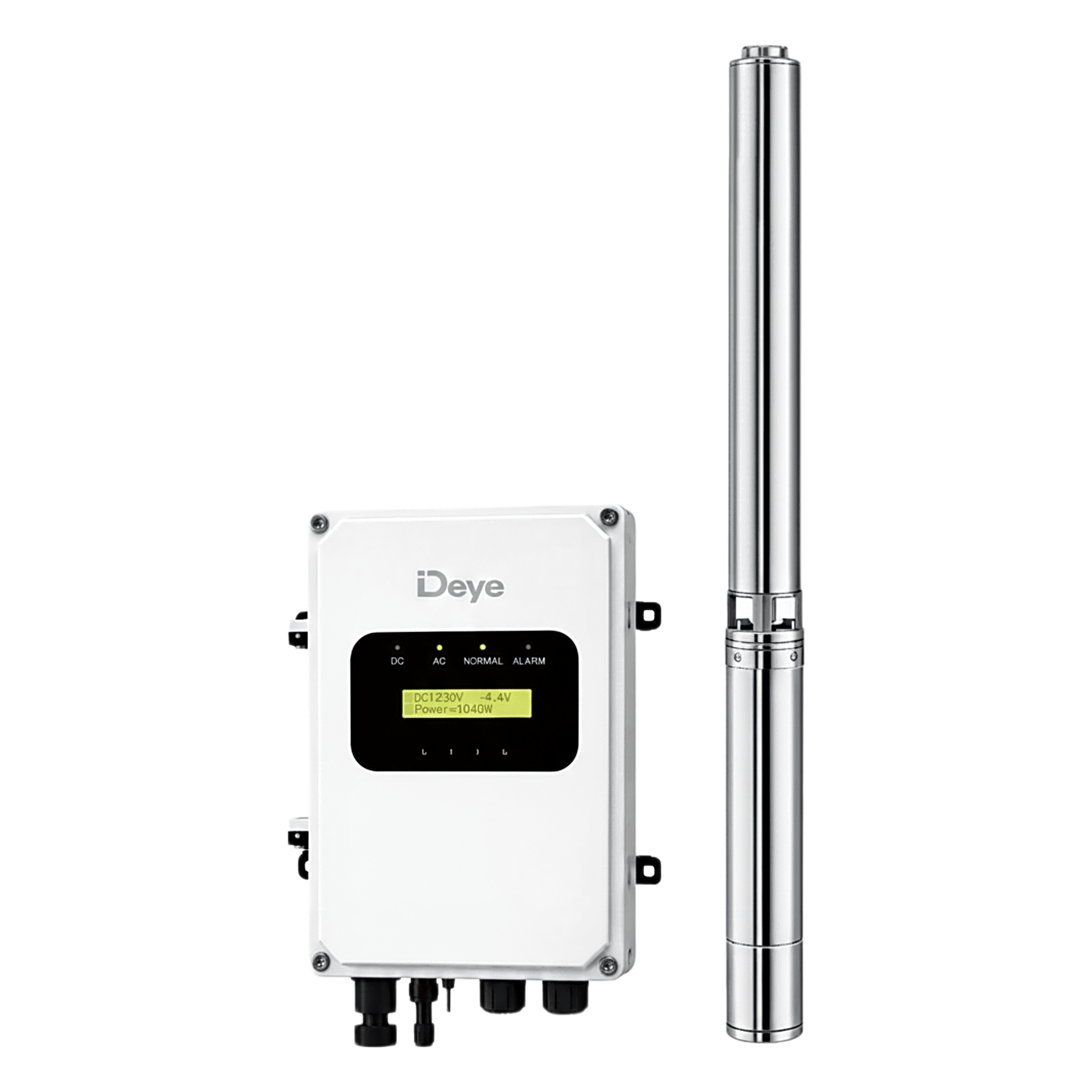 Bomba Solar Sumergible 1500W (1HP) / Controlador Solar 60-220Vcd — DEYE · SKU SP1500DC