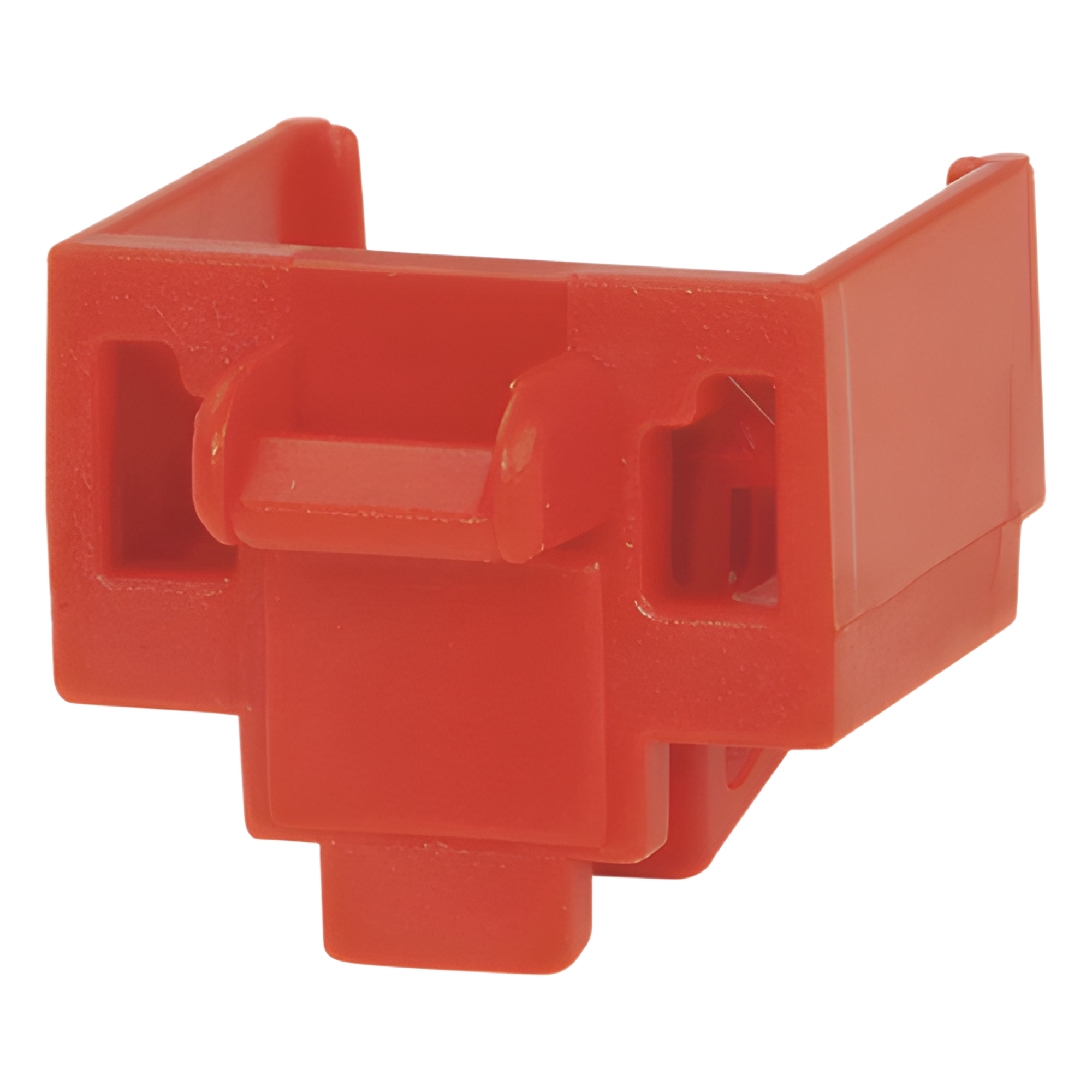 Kit de 10 Dispositivos para Bloquear Puertos Jack RJ45, Color Rojo, Incluye Llave de Extracción