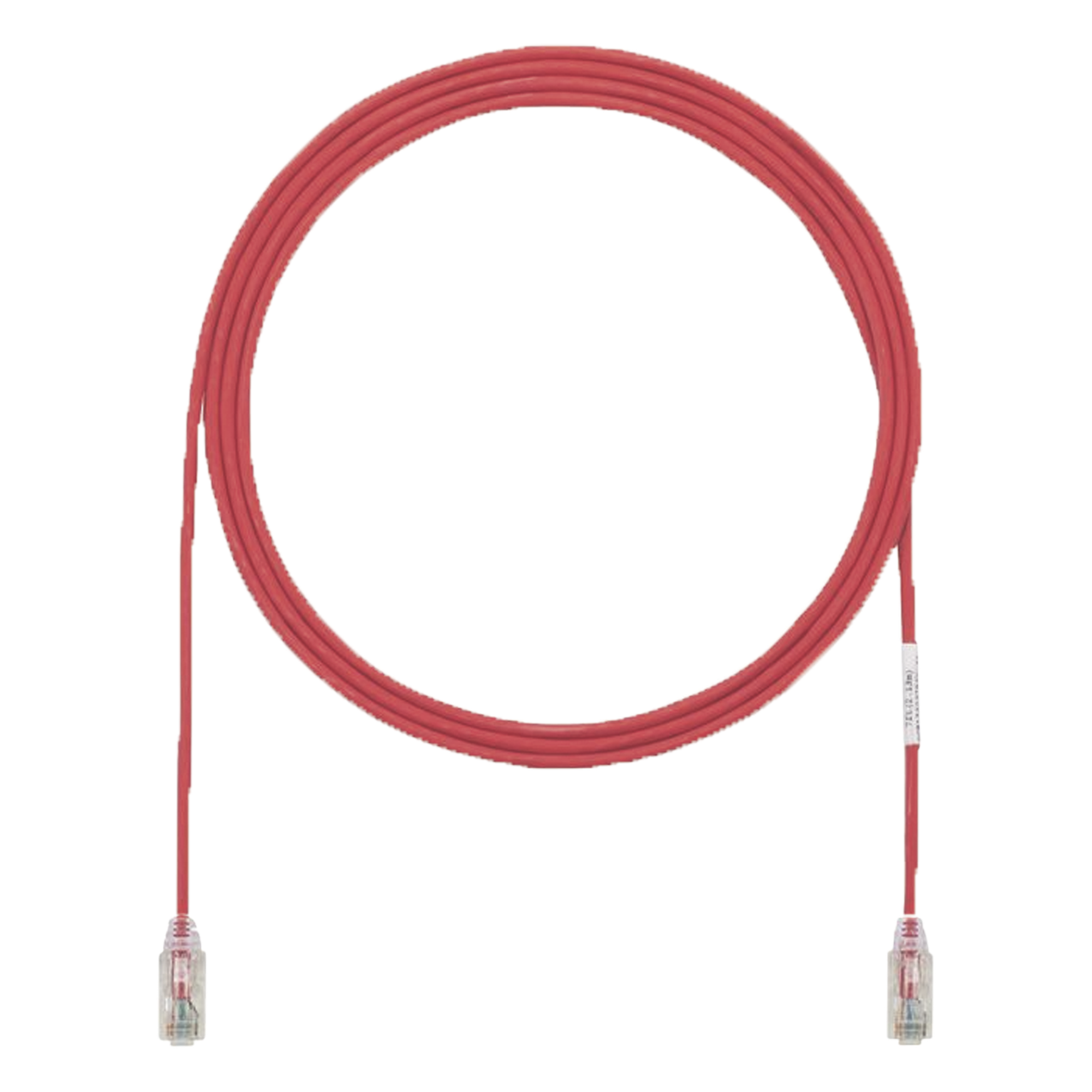 Cable de Parcheo UTP Cat6A / 28AWG Diámetro Reducido / CM-LSZH / 15.24 m (50 ft) / PoE Tipo 3 y 4 / 500 MHz — PANDUIT · SKU UTP28X50RD