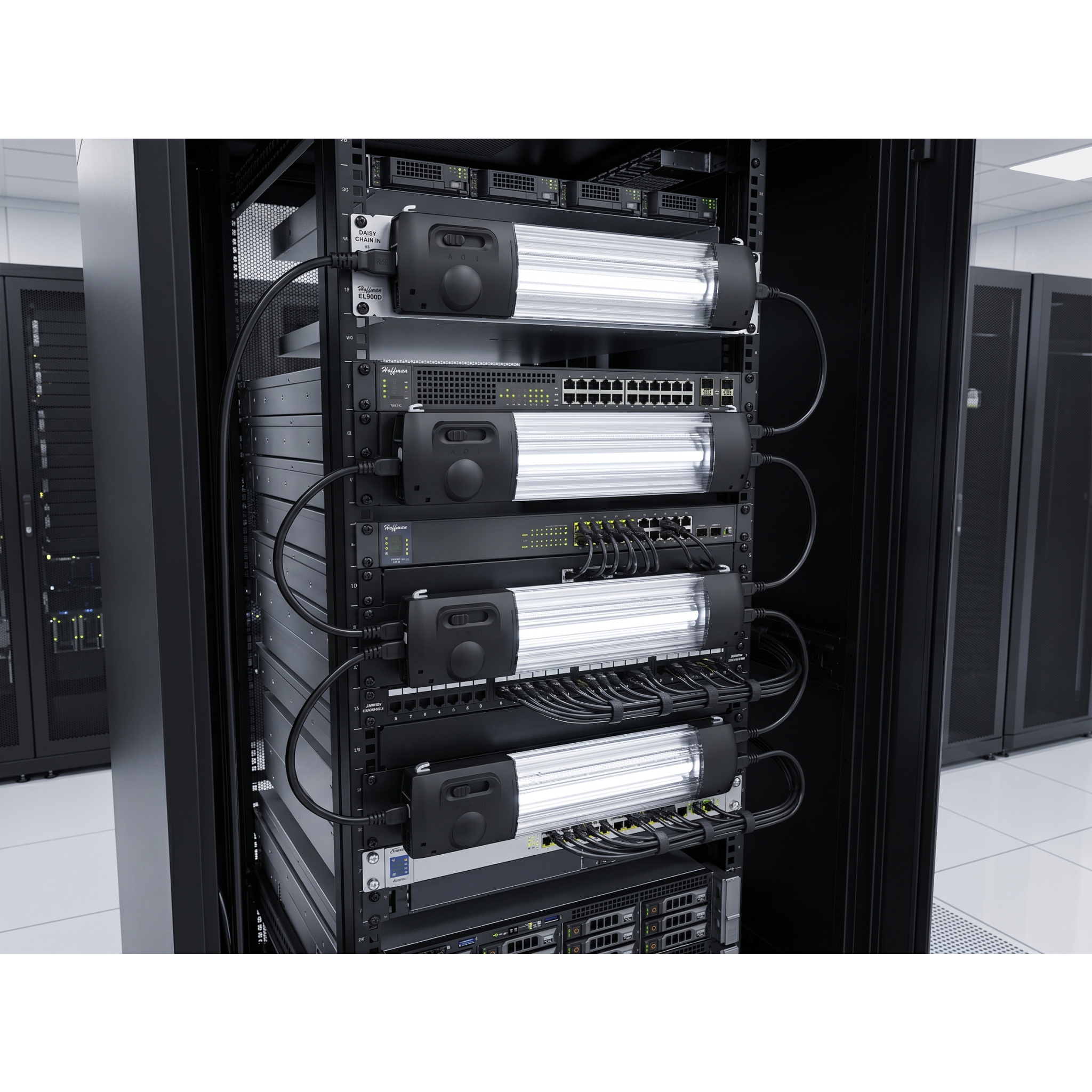 Lámpara LED para Gabinete de Telecomunicaciones / 900 lm (4000K Blanco Neutro) / 9W / Instalación sin Herramientas / Serie hasta 4 Unidades / 100-240 Vca