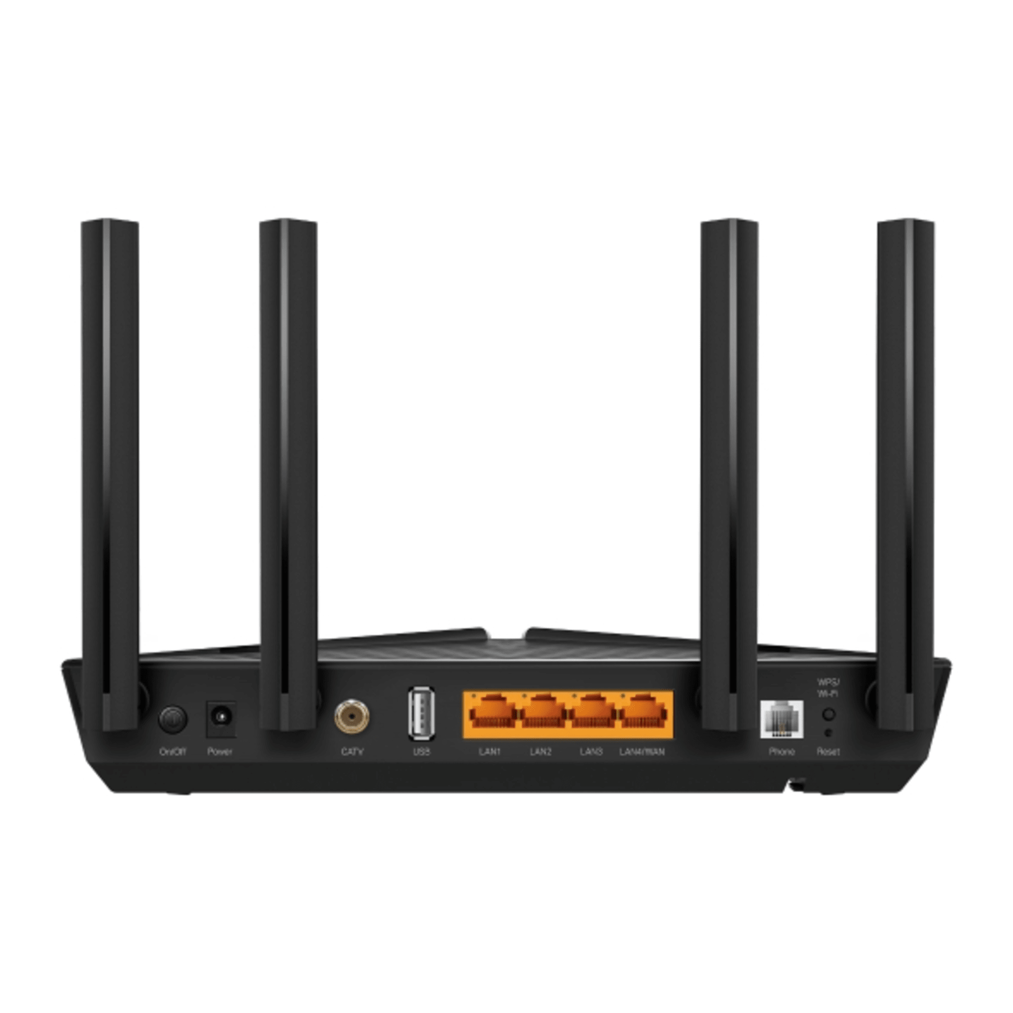 ONU/ONT - GPON Router WiFi 6 AX 1800 / 1 Puerto PON SC/APC / 1 Puerto WAN/LAN / 1 Puerto FXS (RJ11) / 3 Puertos LAN 10/100/1000 MBPS / 1 Puerto CATV / Compatible con EasyMesh / Soporta AgiNet Config - AgiNet ACS (herramienta de gesti&a