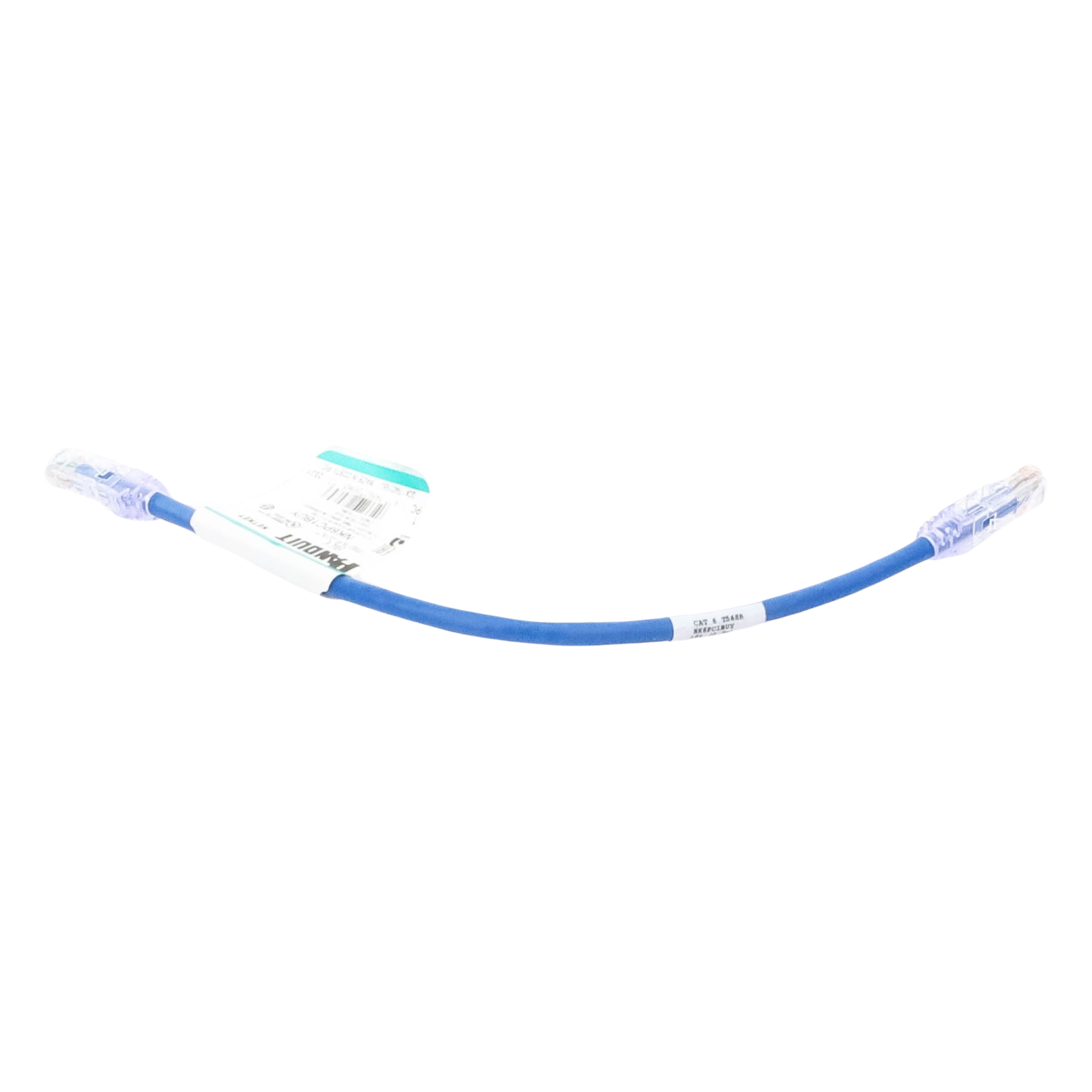 Cable de Parcheo UTP Categoría 6, con Plug Modular en Cada Extremo - 0.3 Metros (1 Pie) - Azul