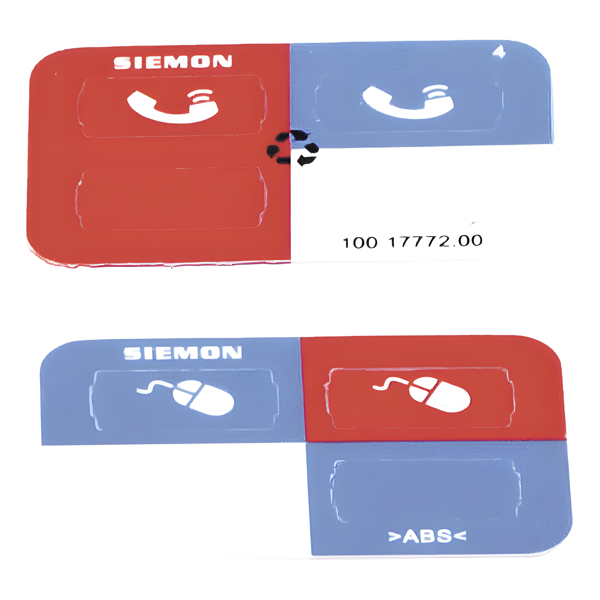 Icono Ultramax para Identificación de Jacks, Color Rojo, Bolsa con 100 Piezas — SIEMON · SKU Z-ICON-03B