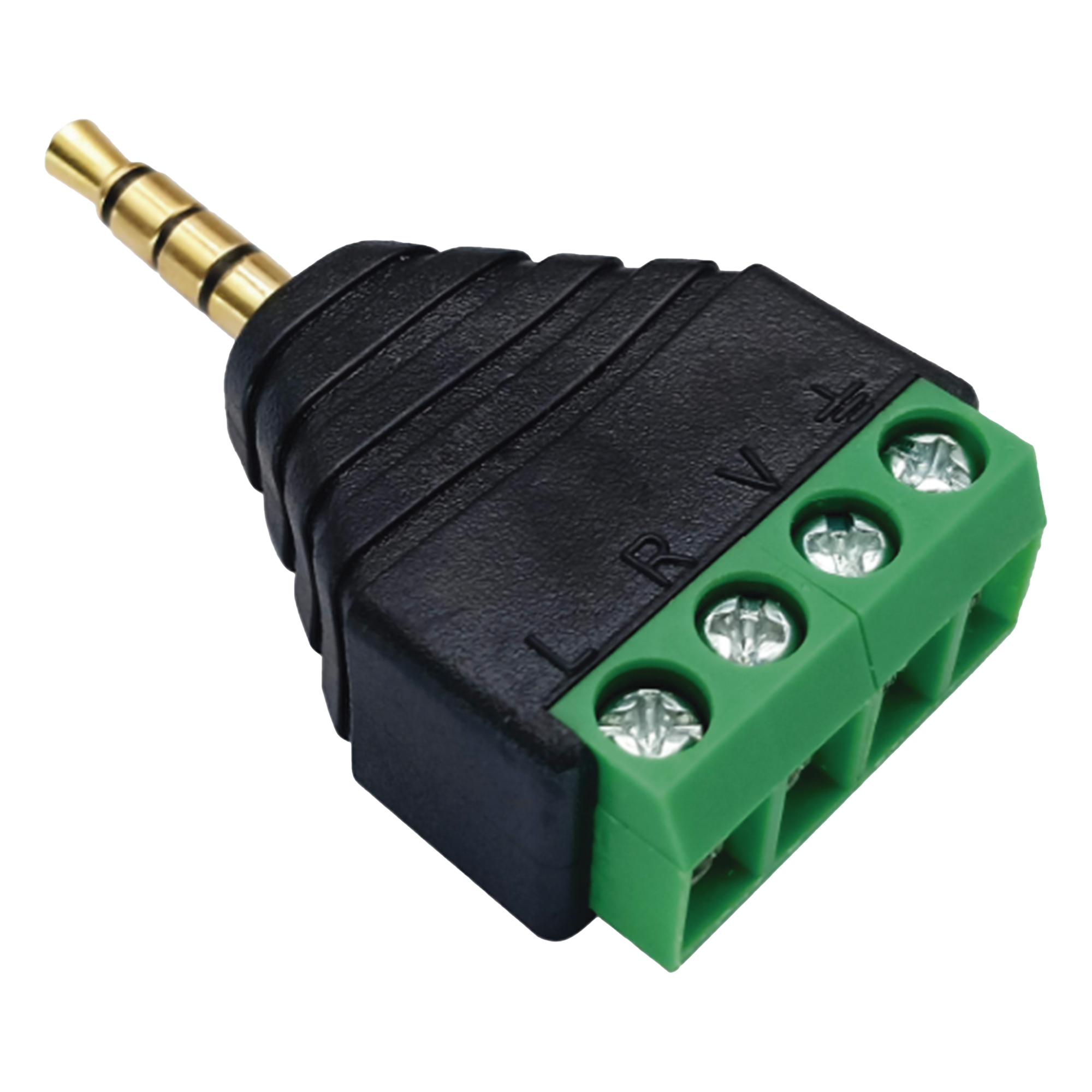 Conector de audio de 3.5mm macho a terminal de tornillo de 4 pines — EPCOM PROAUDIO · SKU EP-CON311