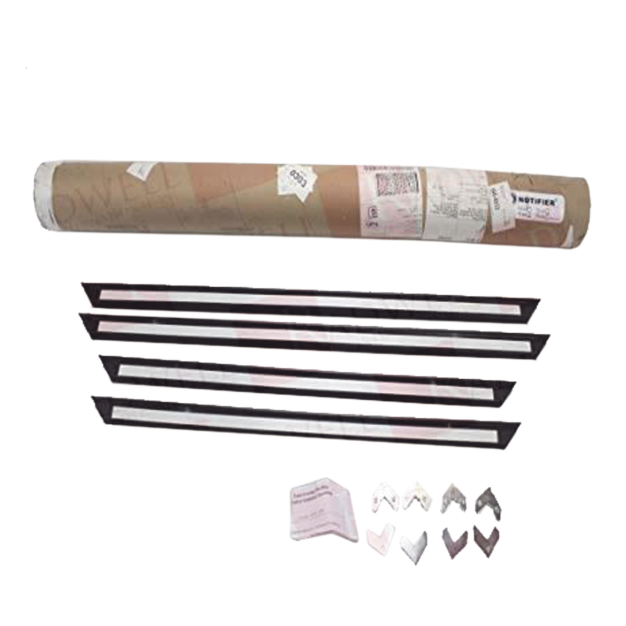 Anillo de Moldura Semi-Empotrado / Gabinete Tres Niveles / Acero Negro / 24.062 x 37.187 in (61.12 x 94.46 cm) — NOTIFIER · SKU TR-C4