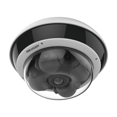 PanoVu Series / Vista Panorámica 360º / 4 Lentes Mot. 2.8 a 8 mm (5 Megapixel por Lente) + 1 Vista Fisheye (2 Megapixel) / 22 Megapixel en Total / DARKFIGHTER / ACUSENSE / Exterior IP67 / IK10 / NEMA 4X / PoE+ / 30 mts IR / Micro SD — HIKVISION · SKU DS-2CD6D55G2-IZHS