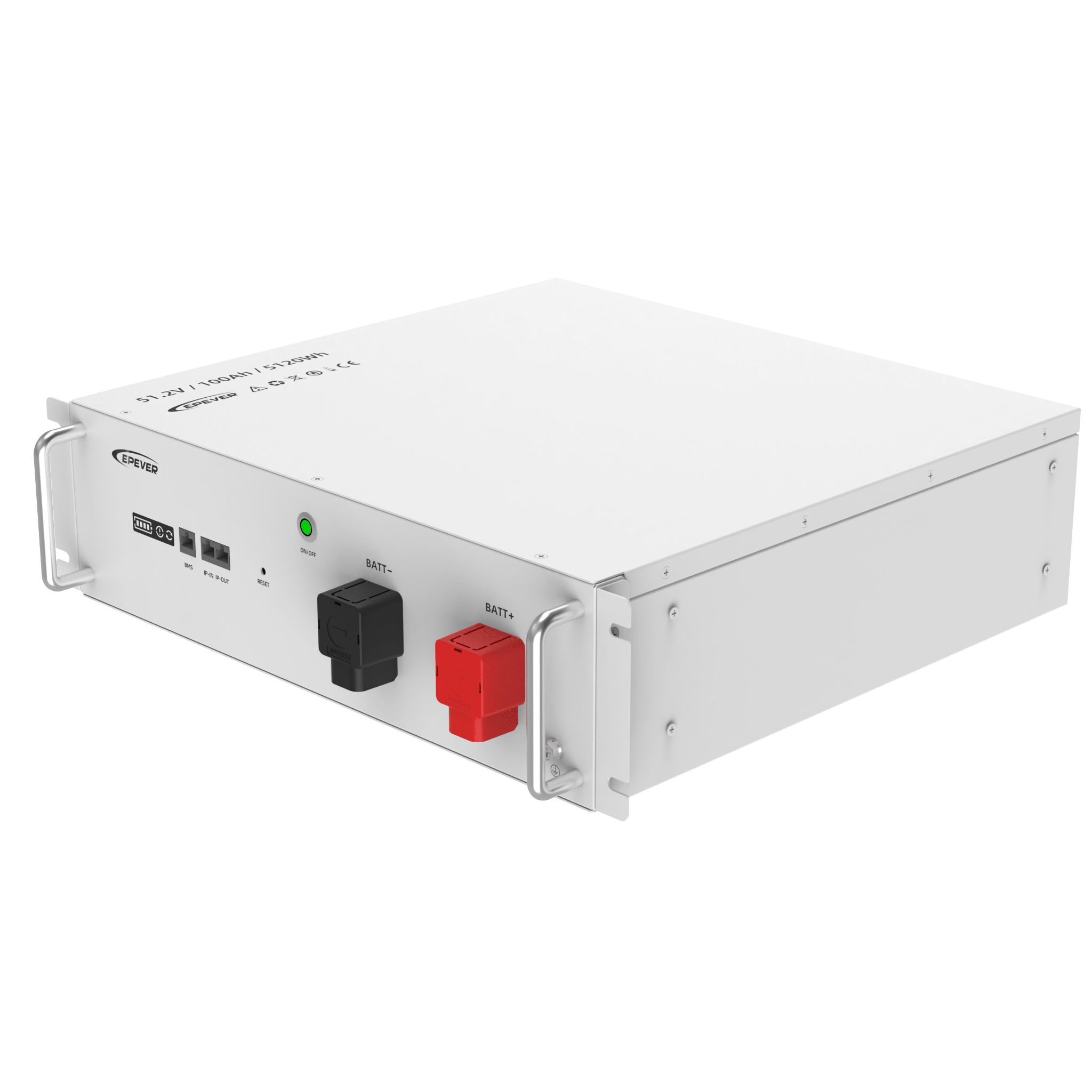 Batería LiFePO4 51.2V 100Ah / 6000 Ciclos @80% DOD / Montaje Rack 3U / IP21